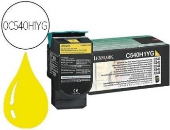 Toner lexmark acc540/43/44 x543/44 amarillo capacidad 2000 pag