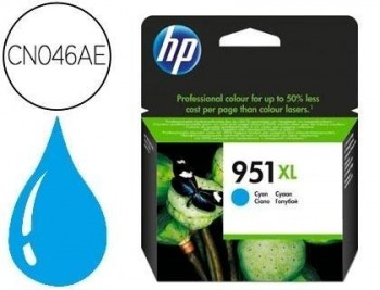 Ink-jet hp 951xl cian cn046ae capacidad 1500 pag