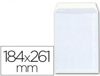 Sobre bolsa a-6 offset  184x261 mm con tira de silicona -caja 250