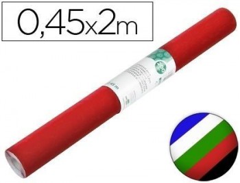 Rollo adhesivo liderpapel unicolor colores surtidos rollo de 0,45 x 2 mt
