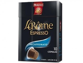 Cafe marcilla l arome espresso decaffeinato fuerza 6 monodosis caja de 10 unidadecompatible con ness