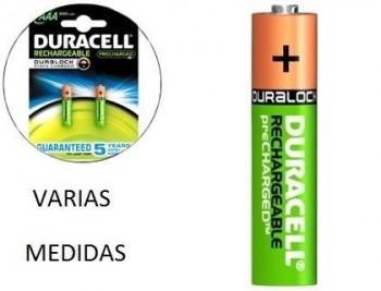 Pila Duracell Recargable Staycharged VARIAS MEDIDAS