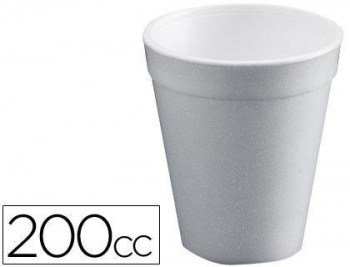 Vaso termico de poliexpan 200cc paquete de 50 unidades