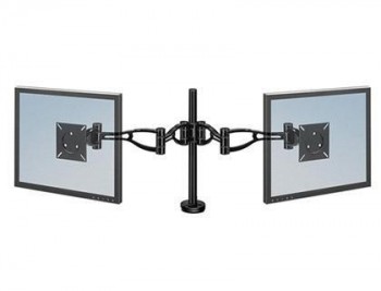 Brazo para monitor plano doble fellowes professional normativa vesa flexible para pantallas hasta 10