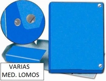 Carpeta proyectos pardo FOLIOcarton forrado con broche "COLOR AZUL" VARIOS LOMOS