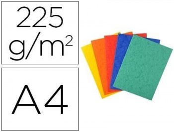 Subcarpeta cartulina lustrada exacompta din a4 paquete de 25 unidades colores surtidos 225 gr