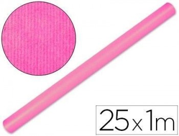 Papel kraft liderpapel rosa rollo 25x1 mt