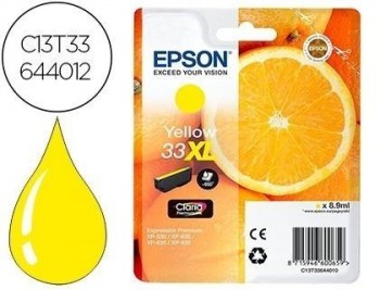 Ink-jet epson expression premium t3364 33xl xp-530 / xp-630 / xp-640 / xp-830 / xp-900 amarillo 650 