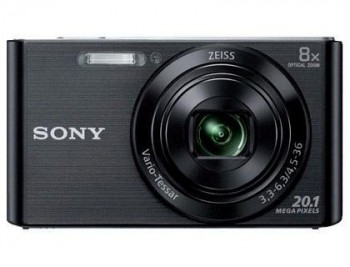 Camara digital sony dscw830b negra 20,1 mpx zoom optico 8x graba video hd 720p bateria con correa de