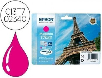 Ink-jet epson t702 xl workforce pro wp 4015 / 4025 / 4095 / 4515 / 4525 / 4535 / 4545 / 4595 magenta