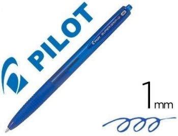 Boligrafo pilot supergrip g  retractil sujecion de caucho tinta base de aceite VARIOS COLORES