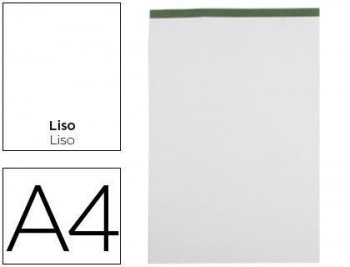 Bloc notas liderpapel liso a4 80 hojas 60 g/m2 perforado sin tapa