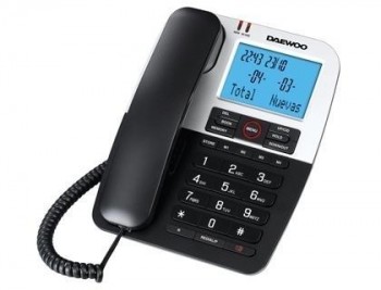 Telefono daewoo dtc-410 manos libres 4 teclas de memoria directa funcion rellamada color negro
