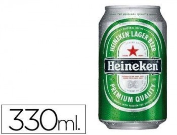 Cerveza heineken lata 330 ml