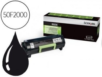 Toner lexmark ms310d/410d ms310dn/410dn/510dn/610dn ms610de ss610dte negro retornable 1500 pag