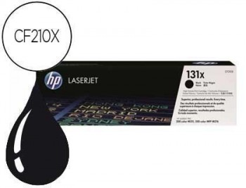 Toner hp 131x laserjet pro 200/ m251 cf210x negro 2400 pag