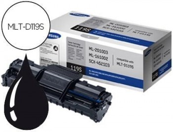 Toner samsung mlt-d119s ml-1610/2010 negro 2000 pag