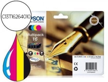 Ink-jet epson 16 multipack workforce wf-2010w wf-2510wf wf-2520nf wf-2530wf wf-2540wf negro amarillo