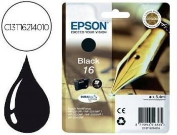 Ink-jet epson 16 wf2010w wf2510wf wf2520nf wf2530wf wf2540wf negro 175 pag