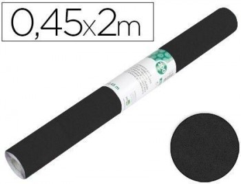 Rollo adhesivo liderpapel especial ante negro rollo de 0,45 x 2 mt