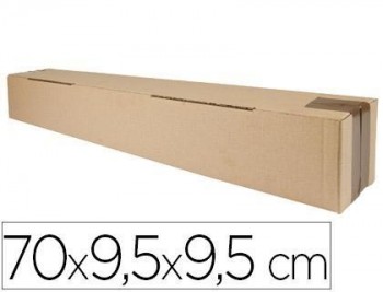 Caja para embalar q-connect tubo medidas 700x95x95 mm espesor carton 3 mm