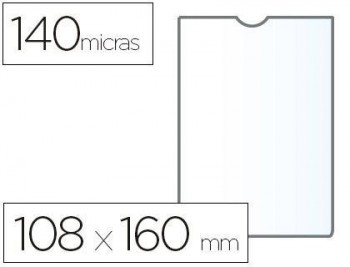 Funda portadocumento esselte plastico transparente 140 micras