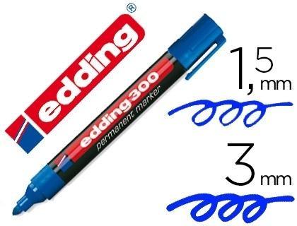 Rotulador edding marcador permanente 300 punta redonda 1,5-3 mm recargable VARIOS COLORES