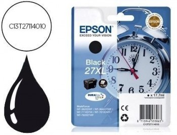 Ink-jet epson 27xl wf 3620 / 3640 / 7110 / 7610 / 7620 negro -1.100 pag-