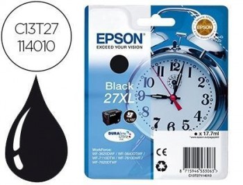 INK-JET EPSON 27XL WF 3620 / 7110 / 7610 / 7620 NEGRO -1.100 PAG-