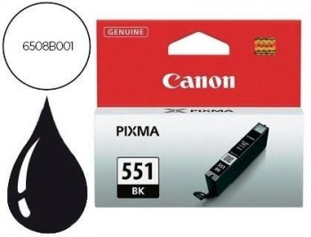 Ink-jet canon 551 pixma mg5450 / ip7250 / mg6350 negro 7 ml