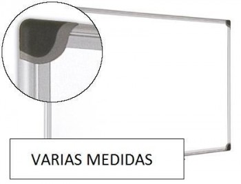 Pizarra blanca bi-office MAGNÉTICA ceramica vitrificada marco de aluminio VARIAS MEDIDAS