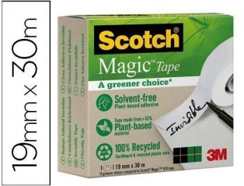 Cinta adhesiva scotch-magic c-900 30 mt x 19 mm