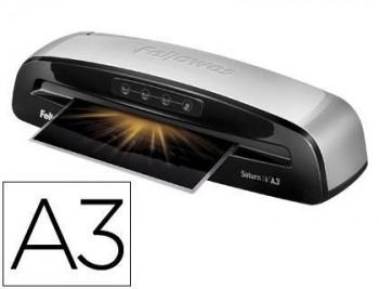 Plastificadora fellowes saturn 3i din a3 2 rodillos sistema antiatasco hasta 125 micras