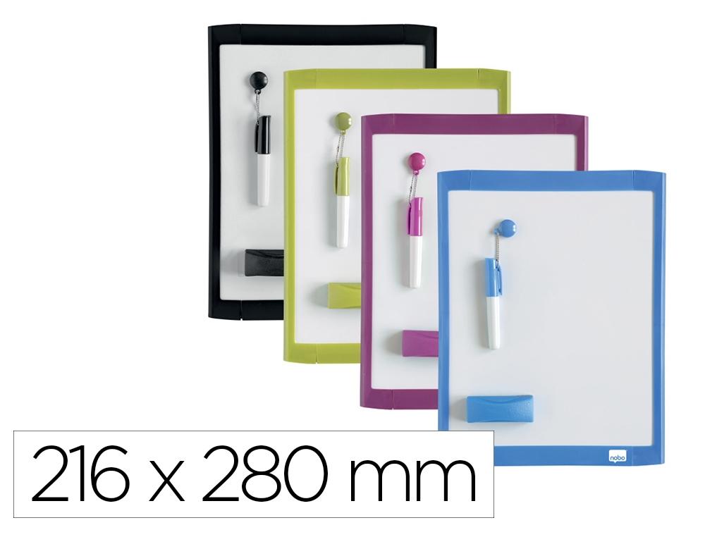 PIZARRA NOBO HOGAR MAGNETICA + BORRADOR 216X280 MM COLORES SURTIDOS