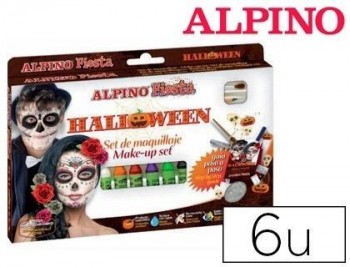 Barra maquillaje alpino halloween 6 colores surtidos