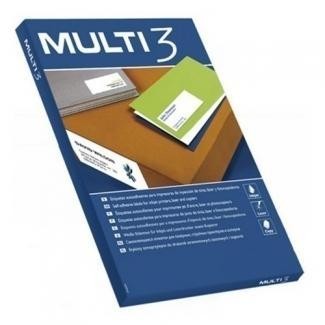 Etiqueta Adhesiva "Multi 3" APLI  Fotocopiadora/ laser/ink-jet caja 100 hojas din A4 VARIAS MEDIDAS