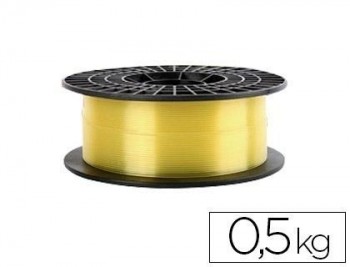 Filamento 3d colido gold translucido x pla 1,75 mm 0,5 kg amarillo