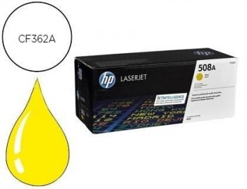 Toner hp 508a laserjet enterprise m552/553/577 amarillo 5.000 pag