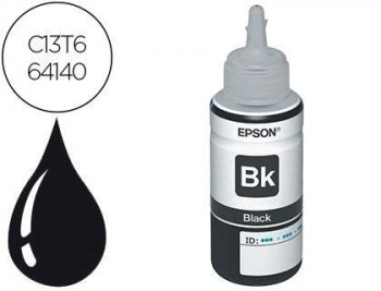 Tinta epson t6641 et2500/2550/ /14000/l475/565/575/4500 negro botella 70 ml 4.000 pag