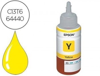 Tinta epson t6644 et2500/2550/ /14000/l475/565/575/4500 amarillo botella 70 ml 6.500 pag