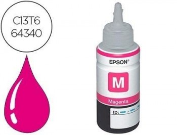 Tinta epson t6643 et2500/2550/ /14000/l475/565/575/4500 magenta botella 70 ml 6.500 pag