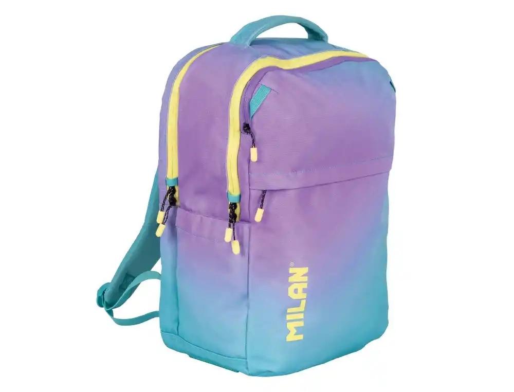 MOCHILA MILAN COLECCION SUNSET 5 CREMALLERAS 25 L TURQUESA 454X280X200 MM