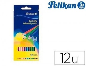 Lapices de colores pelikan hexagonales 12 colores caja de carton