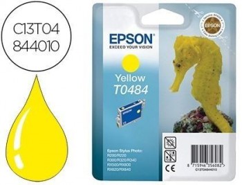 Ink-jet epson t0484 stylus dx3800 / stylus photo r200 / r300 / rx500 / rx600 amarillo 430 pag