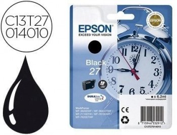 Ink-jet epson 27 wf 3620 / 3640 / 7110 / 7610 / 7620 negro 350 pag