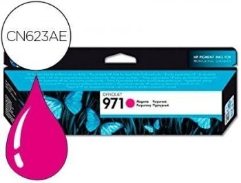 Ink-jet hp 971 officejet pro x451 / x551 / x476 / x576 magenta 2.500 pag