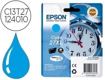 Ink-jet epson 27xl wf3620 / 7110 / 7610 / 7620 cyan 1.100 pag