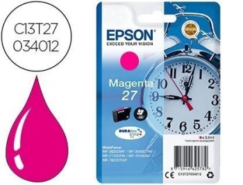 Ink-jet epson 27 wf-3620 / 711 0/ 7610 / 7620 magenta 300 pag