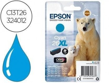 Ink-jet epson 26xl xp600 / 605 / 700 / 800 cyan 700 pag