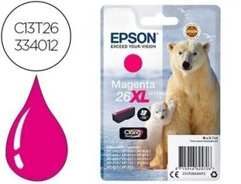 Ink-jet epson 26xl xp600 / 605 / 700 / 800 magenta 700 pag